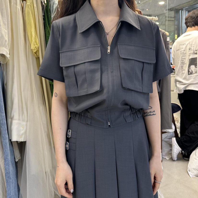 FOUNDATION韓國直郵㊣東大門實拍女裝新品熱賣推薦25春夏夾克FOUNDATION夾克圖色1