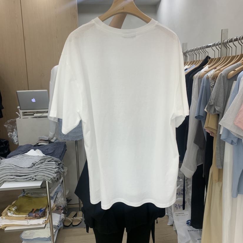 VILLABUTTON直郵韓國代購㊣女裝新品推薦25春夏熱賣休閑T恤VILLABUTTONT恤