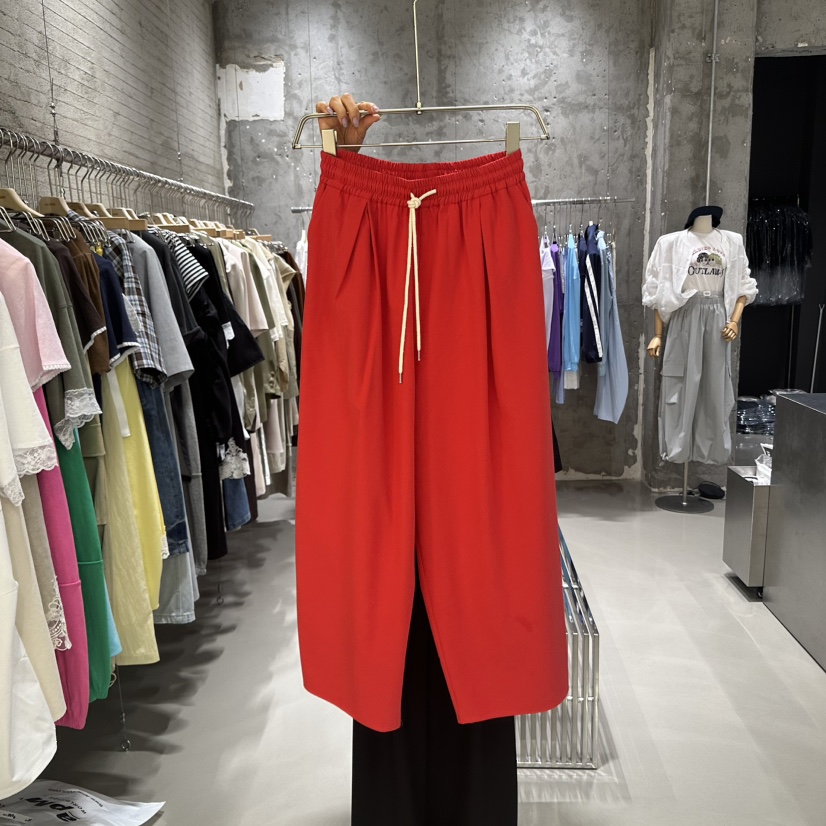 JUNI韓國直郵㊣女裝新品25春夏休閑人氣時尚熱賣休閑褲兔子my juni休閑褲圖色2