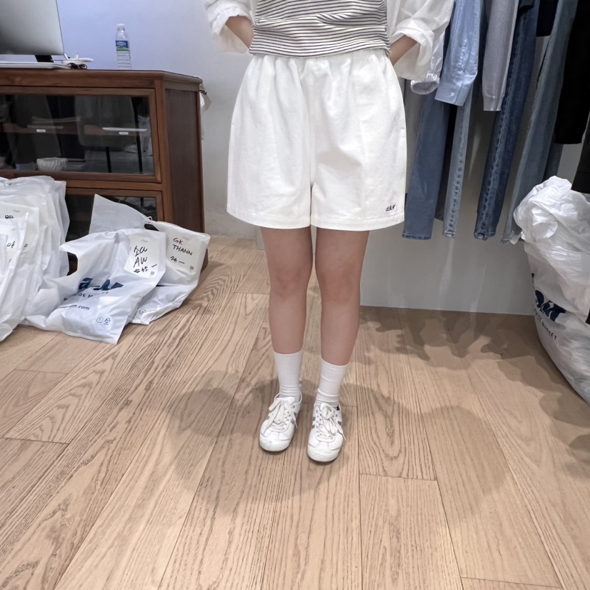 OURIN韓國直郵㊣女裝新款休閑推薦熱賣時尚25春夏人氣短褲OURIN短褲圖色1