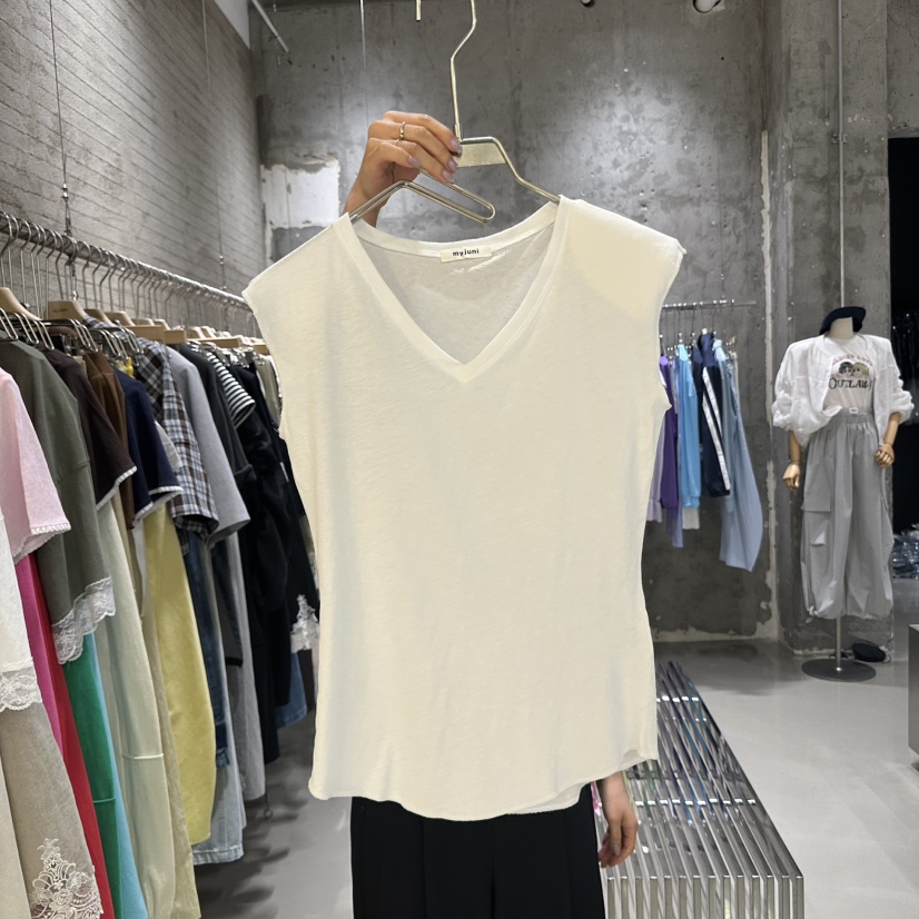 JUNI直郵韓國代購㊣女裝新品25春夏推薦人氣時尚休閑吊帶背心my juni吊帶/背心圖色1