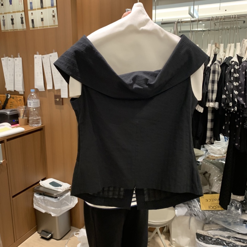 OGI直郵韓國代購㊣女裝新款時尚熱賣休閑推薦襯衫蕾絲衫緊身FLat OGI襯衫/蕾絲衫