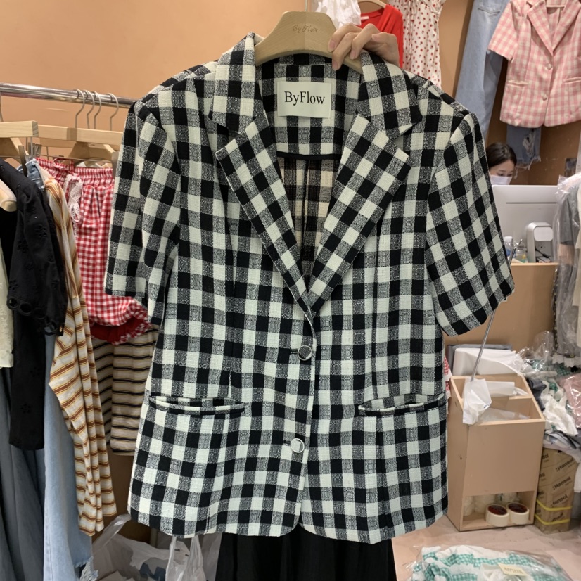 BY FLOW韓國直郵㊣女裝新品熱賣時尚休閑推薦人氣25春夏夾克BY FLOW夾克