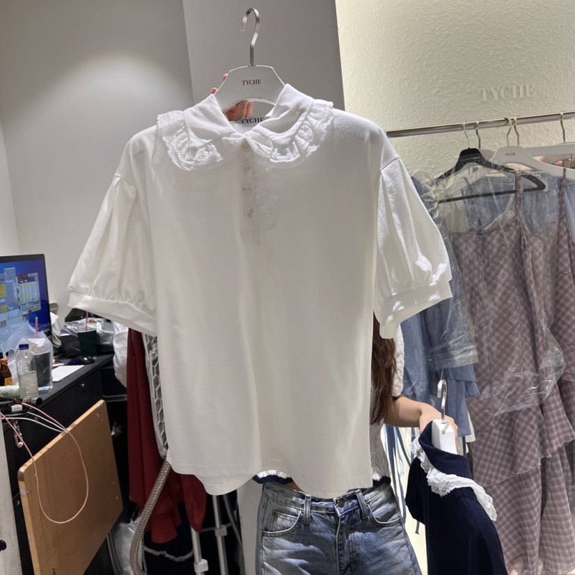 TYCHE直郵韓國代購㊣女裝新品人氣時尚25春夏熱賣推薦休閑T恤TYCHET恤圖色3
