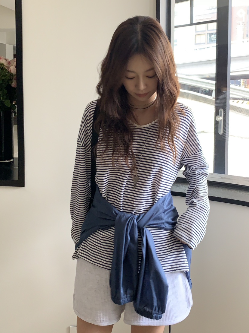 BAKING POWDER韓國㊣直郵東大門代購女裝新款休閑熱賣長袖T恤BAKING POWDER長袖T恤