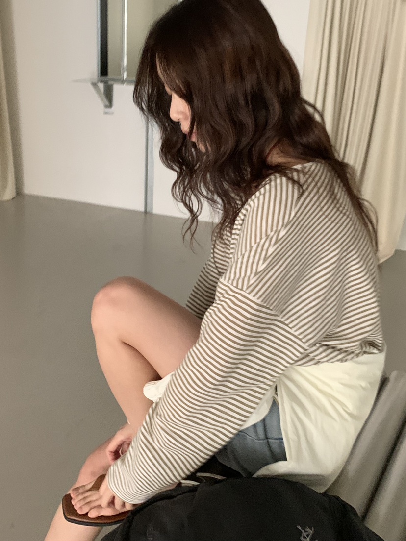 BAKING POWDER韓國㊣直郵東大門代購女裝新款休閑熱賣長袖T恤BAKING POWDER長袖T恤