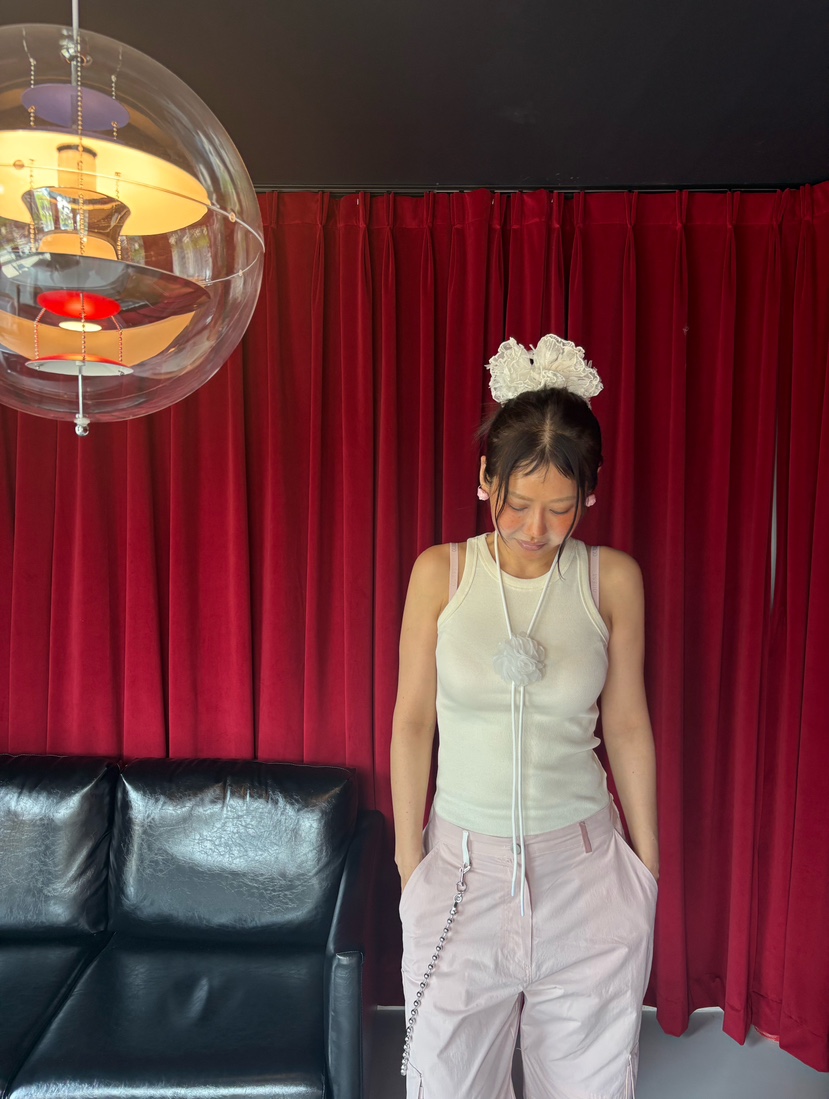 PLATFORM-L東大門實拍女裝新款推薦職業人氣休閑褲工裝褲腰帶PLATFORM休閑褲