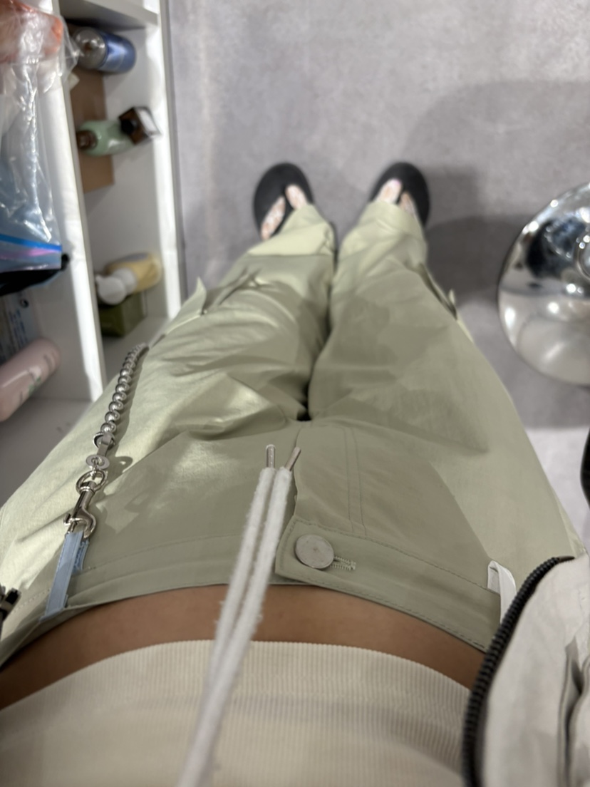 PLATFORM-L東大門實拍女裝新款推薦職業人氣休閑褲工裝褲腰帶PLATFORM休閑褲