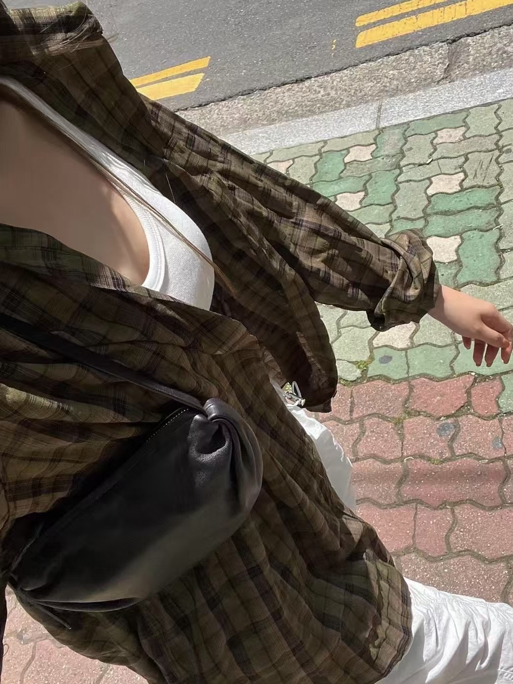 BRICK韓國代購女士新款25春夏時尚休閑真品人氣職業襯衫蕾絲衫BRICK襯衫/蕾絲衫