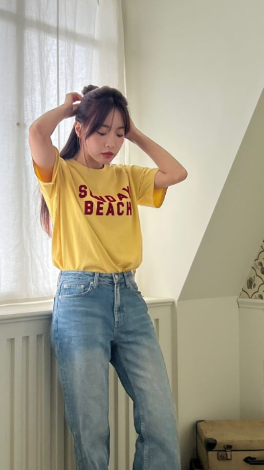 HEY/TO SEWING韓國直郵女士新品25春夏推薦時尚真品休閑T恤BY HEY/TO SEWINGT恤圖色1