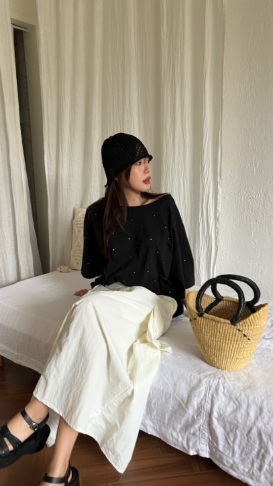 HEY/TO SEWING東大門代購女裝新款推薦職業真品休閑長袖T恤BY HEY/TO SEWING長袖T恤