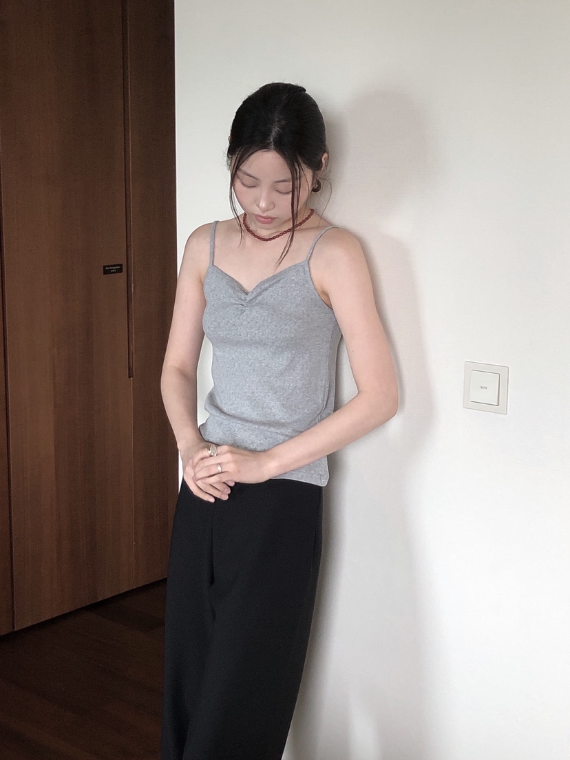 LE BUTTER東大門實拍女裝新品時尚推薦真品25春夏吊帶背心LE BUTTER吊帶/背心