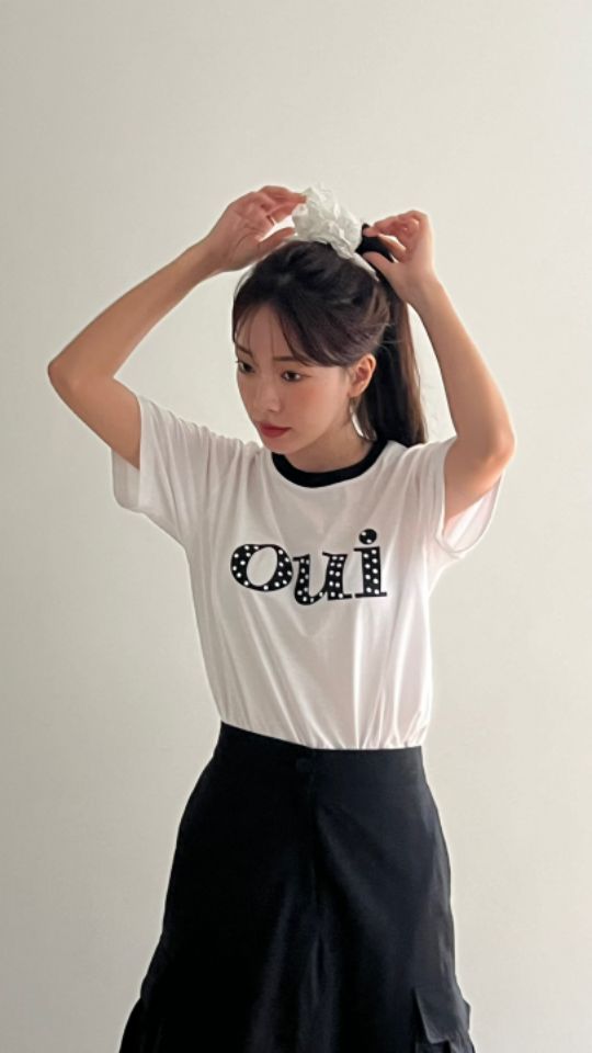HEY/TO SEWING韓國直郵女士新款時尚休閑人氣推薦真品T恤BY HEY/TO SEWINGT恤圖色1