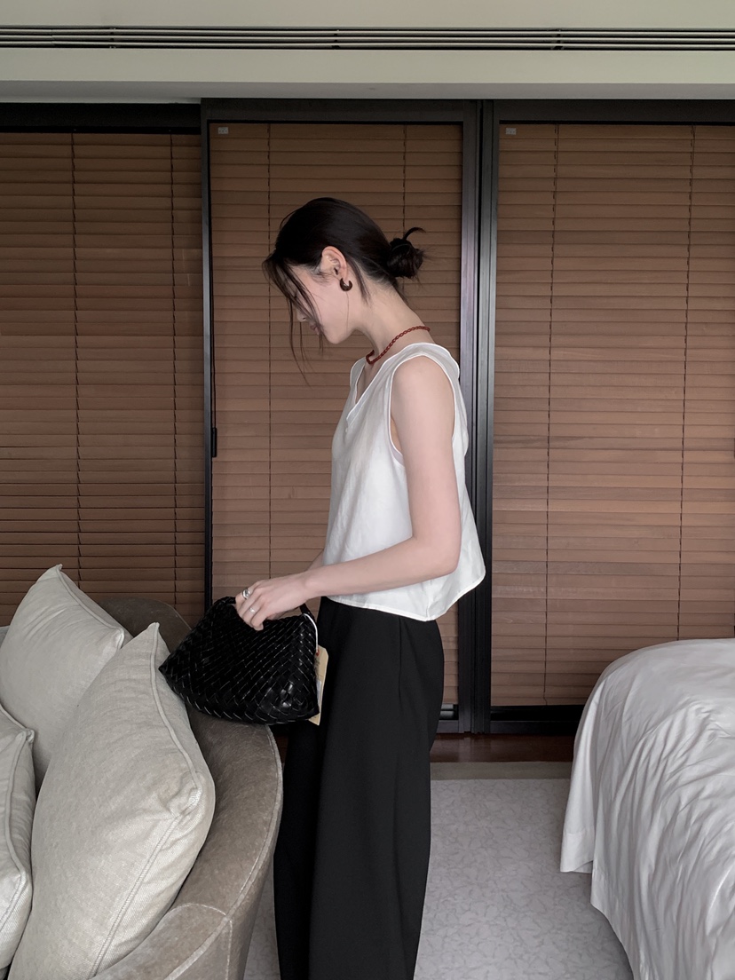 LE BUTTER韓國代購女裝新品時尚推薦25春夏吊帶背心歐根紗LE BUTTER吊帶/背心
