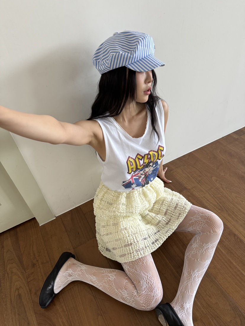 MAISONDEGLORY韓國直郵女士新款25春夏休閑熱賣吊帶背心復古MAISON DE GLORY吊帶/背心