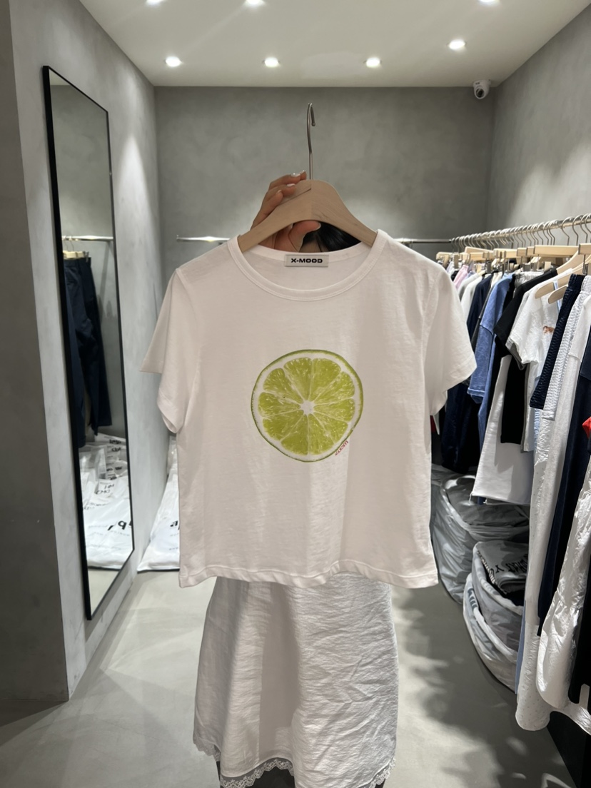X-MOOD韓國代購女士新款真品推薦職業休閑人氣熱賣時尚T恤X-MOODT恤圖色1