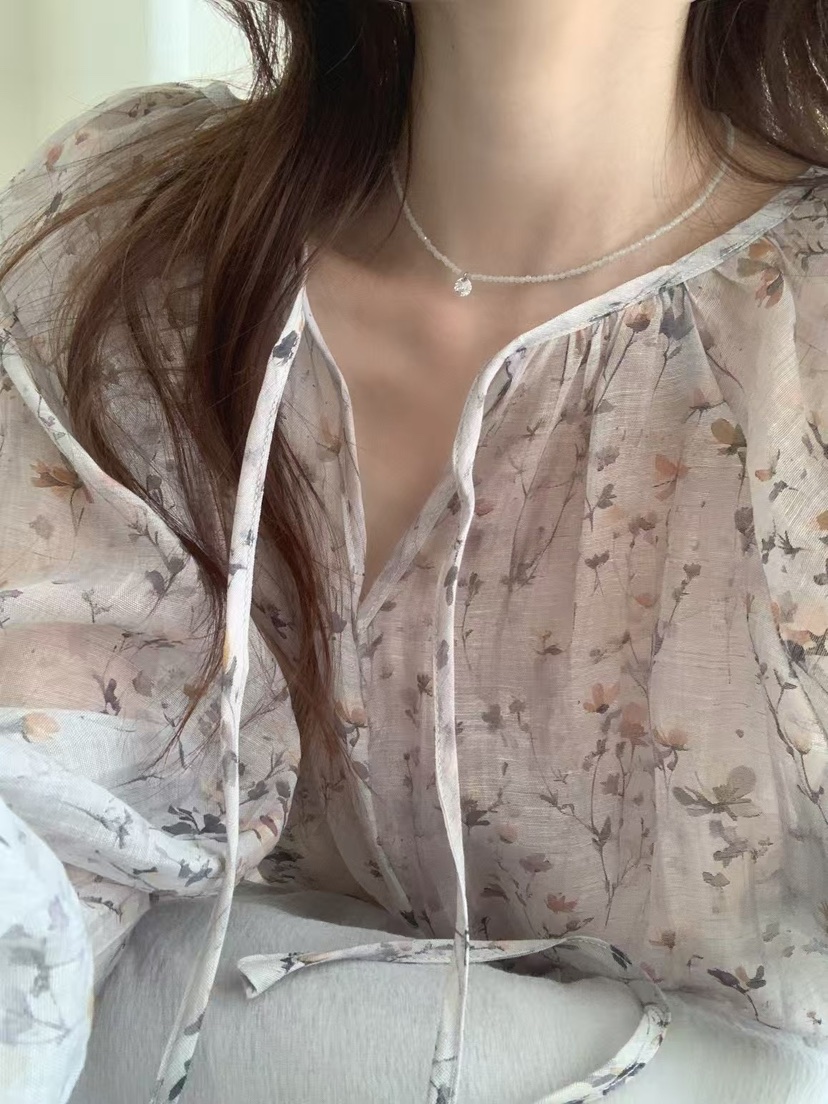OLA東大門代購女裝新款職業25春夏熱賣真品時尚休閑襯衫蕾絲衫mellor/OLA襯衫/蕾絲衫