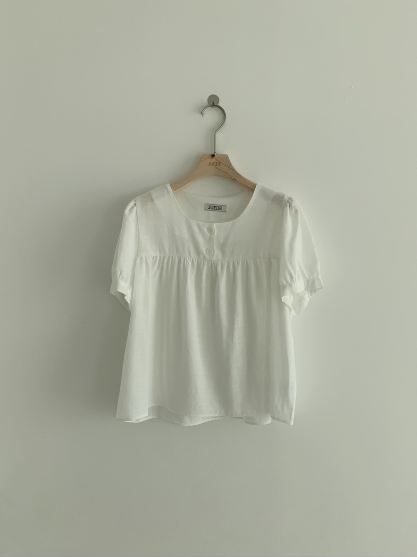 JUEDE(此品牌容易投訴)韓國直郵女裝新品25春夏襯衫蕾絲衫JUEDE襯衫/蕾絲衫圖色2