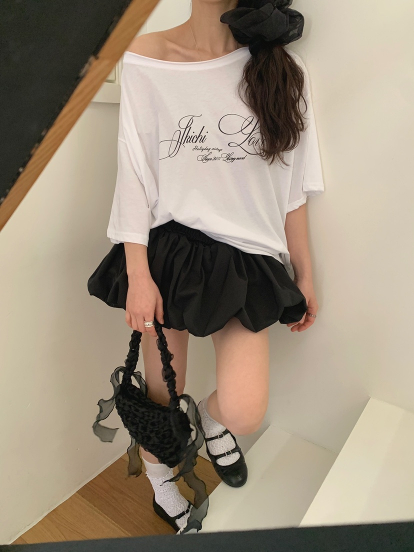 JKICHI韓國㊣直郵東大門代購女裝新款熱賣休閑25春夏T恤露肩JKICHIT恤