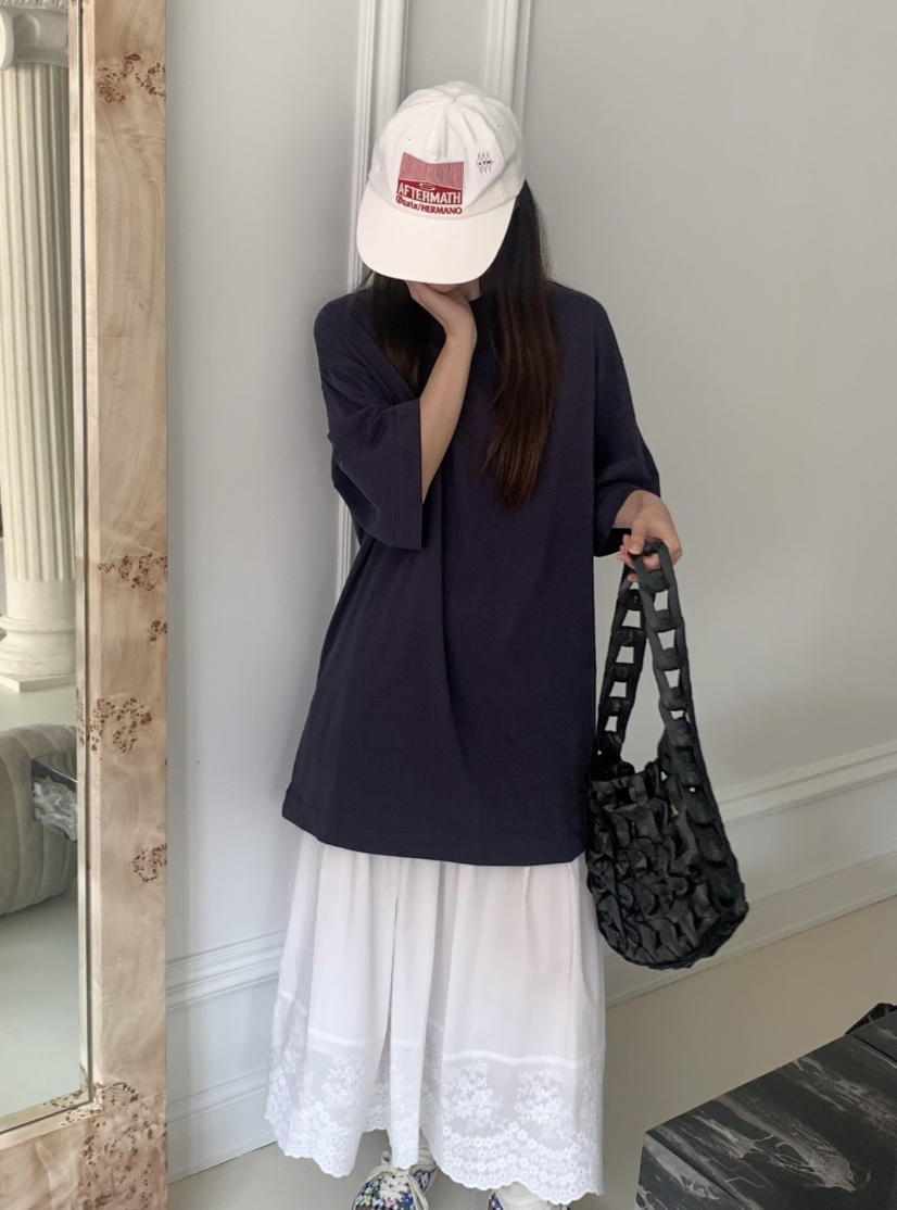 PEBBLE直郵韓國代購㊣女裝新品休閑25春夏人氣時尚熱賣推薦T恤PEBBLE/LAYERT恤