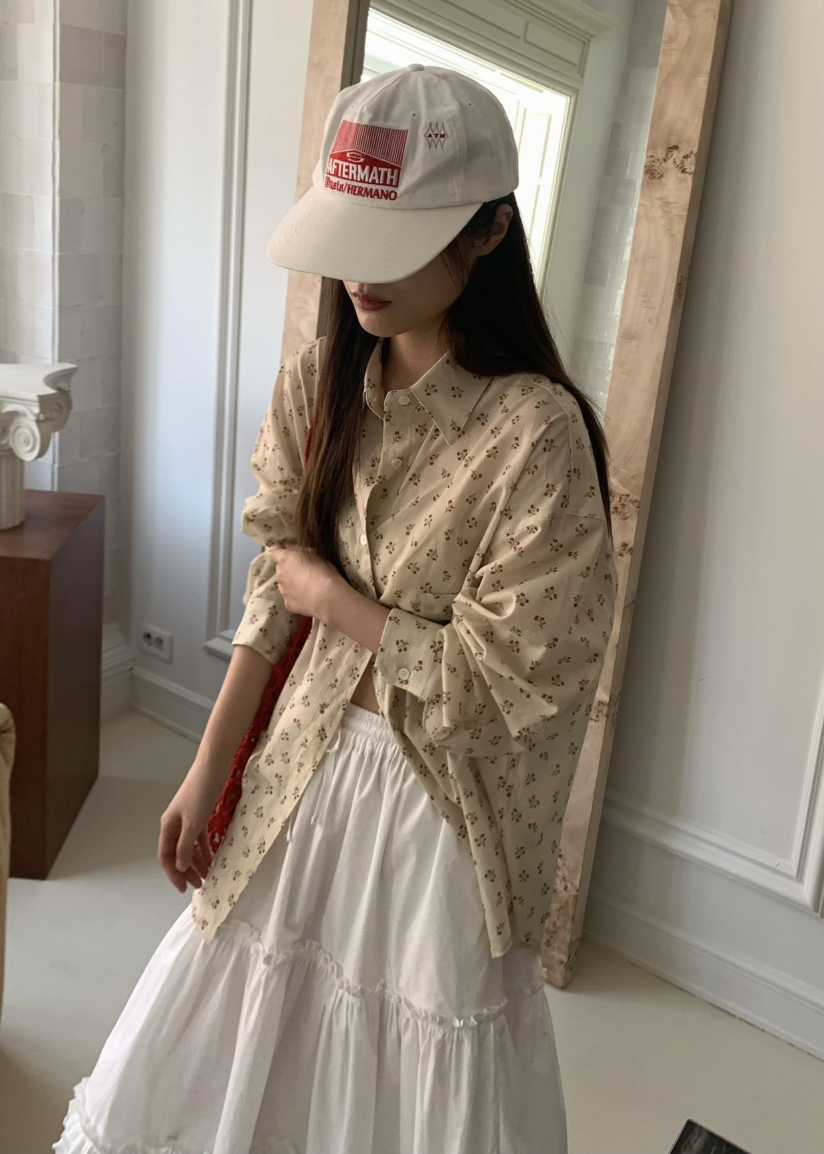 PEBBLE直郵韓國代購㊣女裝新款25春夏休閑熱賣推薦襯衫蕾絲衫PEBBLE/LAYER襯衫/蕾絲衫