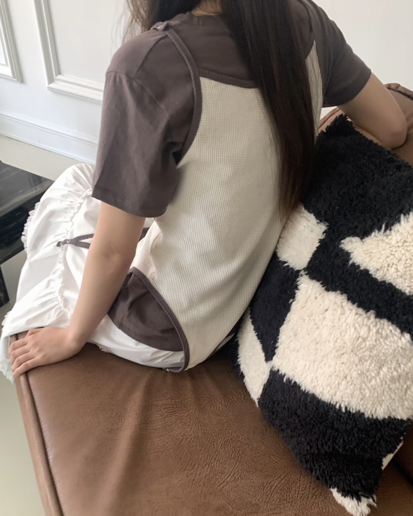 PEBBLE韓國㊣直郵東大門代購女裝新款推薦吊帶背心兩種穿法PEBBLE/LAYER吊帶/背心