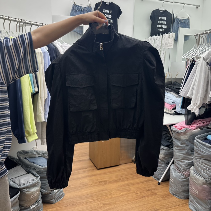 GABIZON韓國直郵㊣女裝新品熱賣人氣時尚推薦休閑夾克泡泡袖GABIZON夾克圖色3