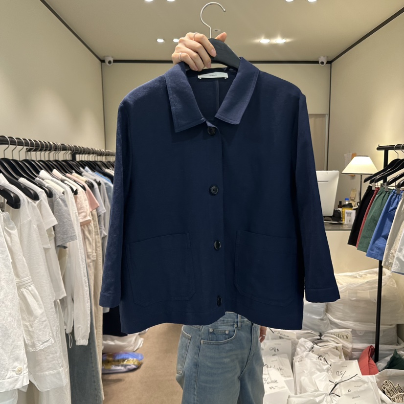 RE STOCK直郵韓國代購㊣女裝新品人氣休閑25春夏推薦熱賣夾克RE STOCK夾克圖色2