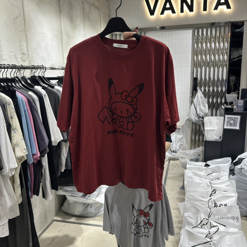 VANTA韓國直郵㊣東大門實拍女裝新款25春夏人氣推薦熱賣T恤VANTAT恤圖色3