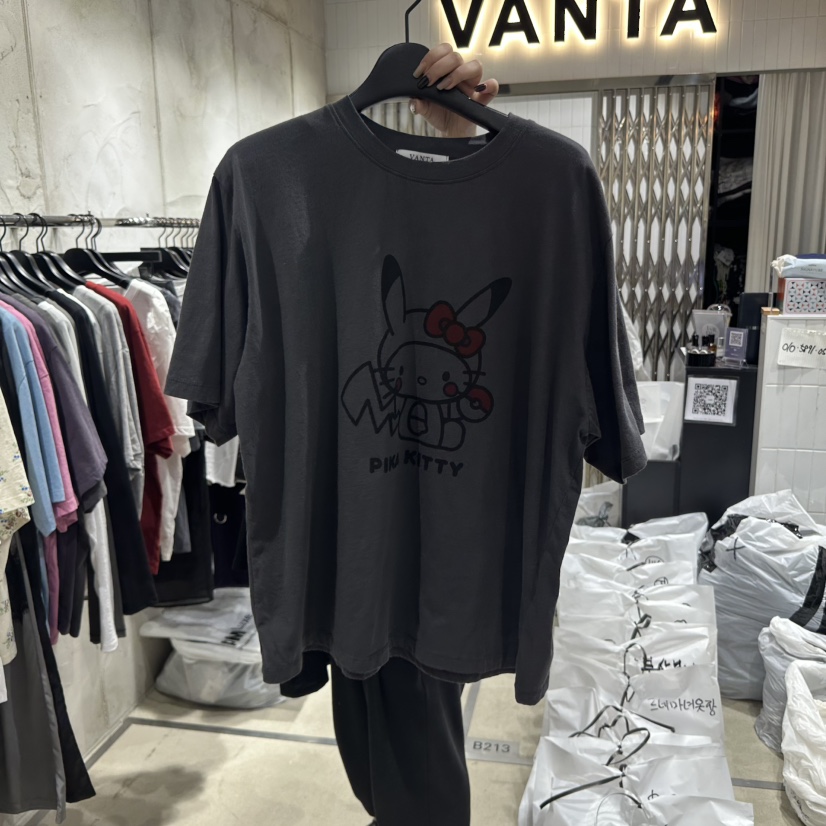 VANTA韓國直郵㊣東大門實拍女裝新款25春夏人氣推薦熱賣T恤VANTAT恤圖色4
