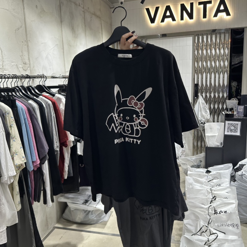 VANTA韓國直郵㊣東大門實拍女裝新款25春夏人氣推薦熱賣T恤VANTAT恤圖色5