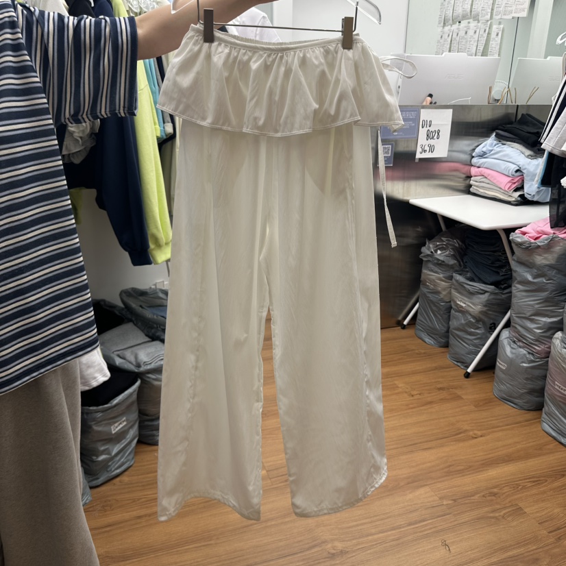 GABIZON韓國直郵㊣東大門實拍女裝新款時尚熱賣休閑裙褲荷葉邊GABIZON裙褲圖色1
