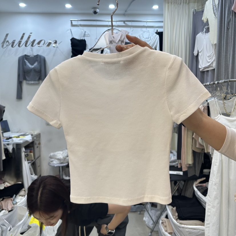 BILLION-L韓國直郵㊣東大門實拍女裝新品人氣時尚25春夏T恤BILLION-LT恤