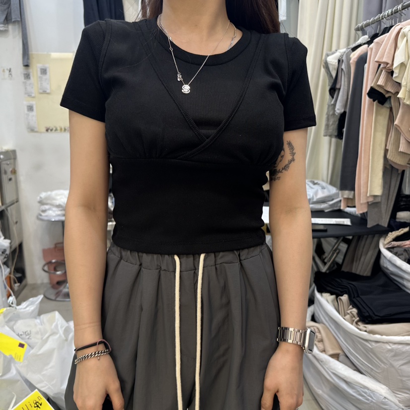 BILLION-L韓國直郵㊣東大門實拍女裝新品人氣時尚25春夏T恤BILLION-LT恤圖色4