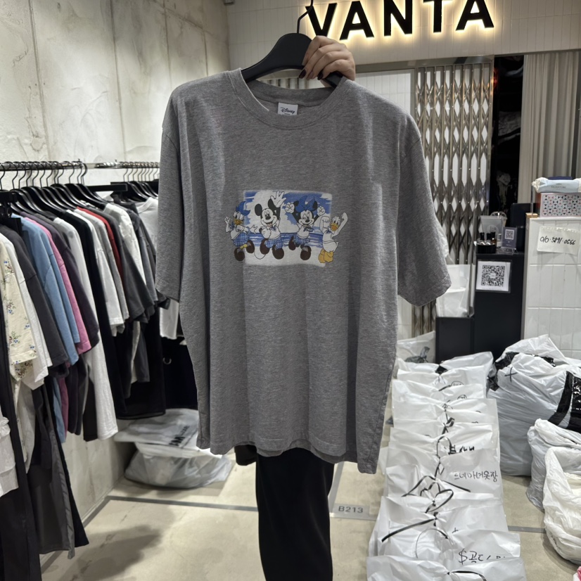 VANTA韓國直郵㊣東大門實拍女裝新品25春夏熱賣人氣休閑T恤VANTAT恤圖色2
