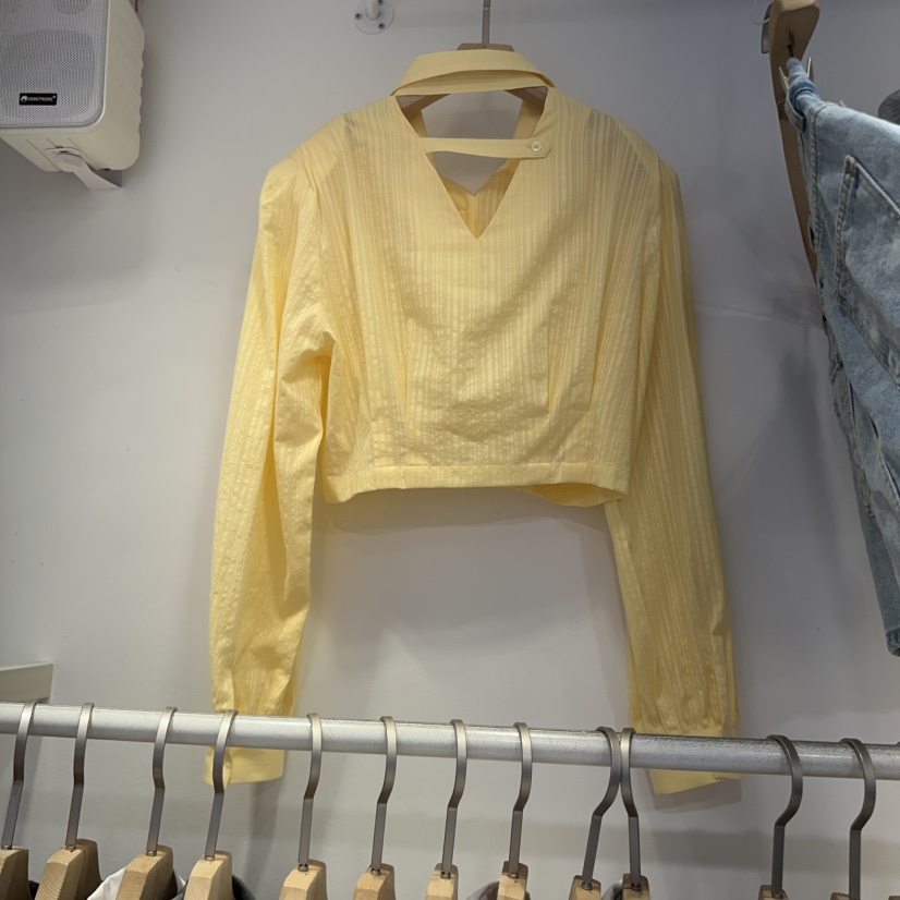 Q C直郵韓國代購㊣女裝新品人氣25春夏休閑時尚襯衫蕾絲衫Republlc of qc襯衫/蕾絲衫圖色2
