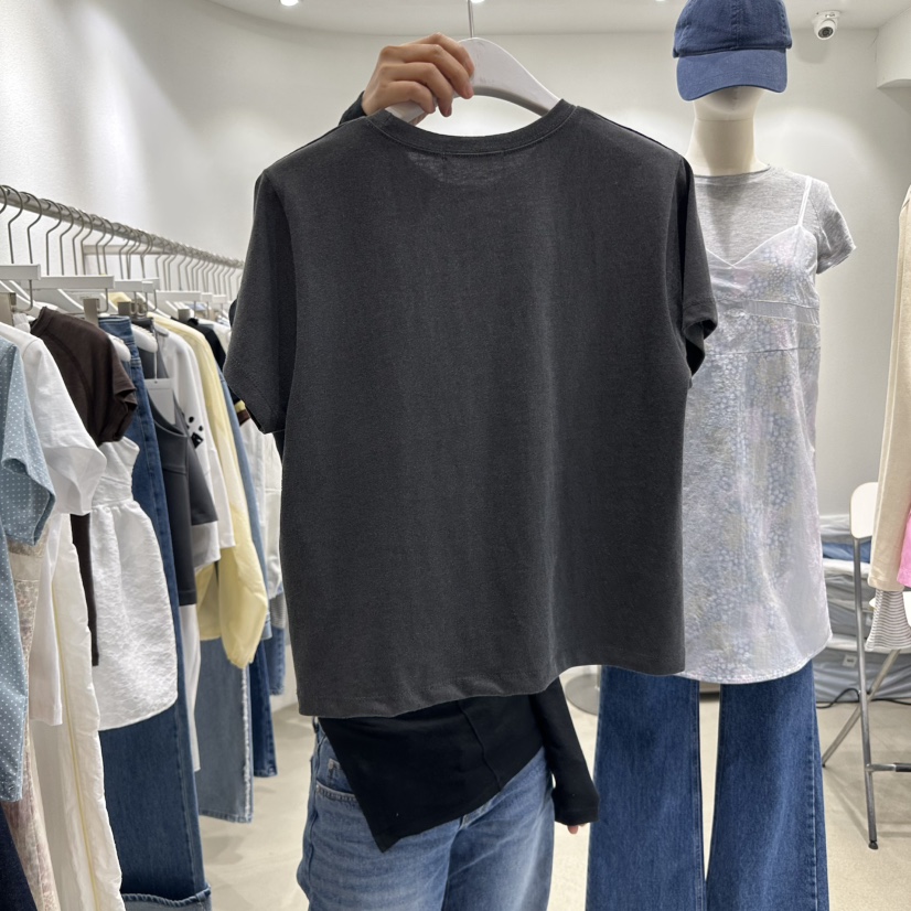 INNI韓國㊣直郵東大門代購女裝新品休閑25春夏時尚人氣熱賣T恤inniT恤