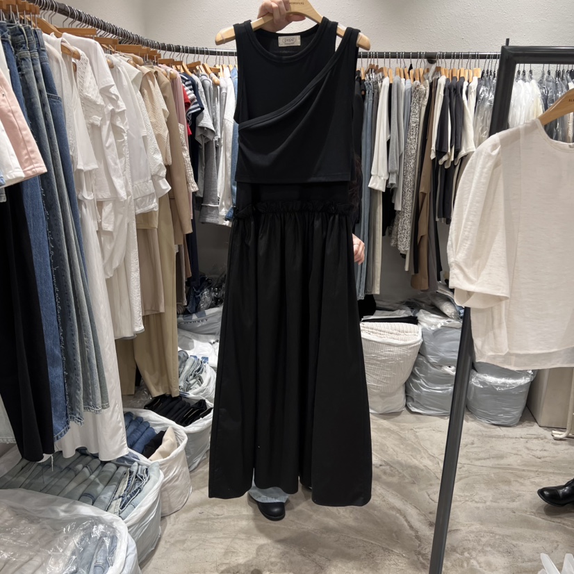 ALMOND PEPE韓國㊣直郵東大門代購女裝新款熱賣連衣裙假兩件ALMOND PEPE連衣裙圖色2