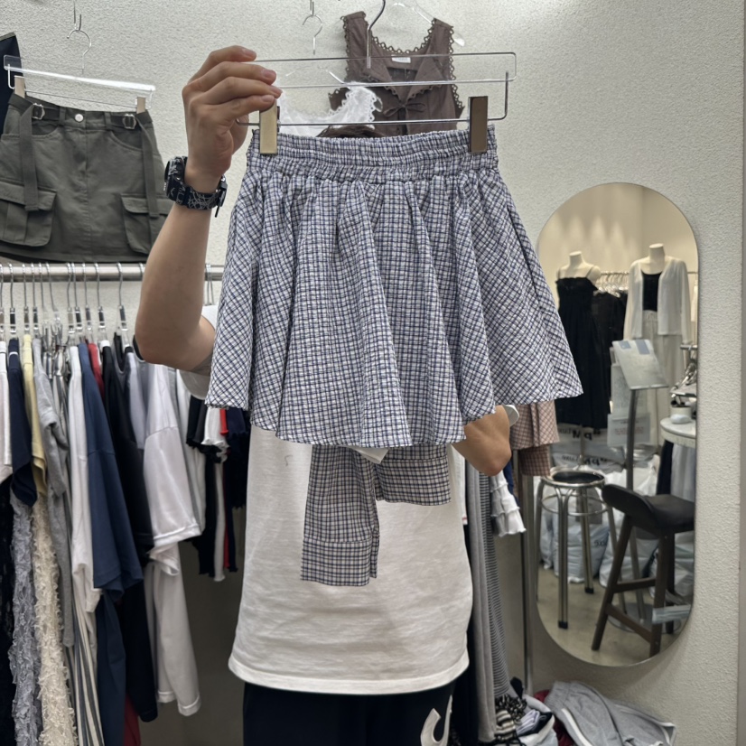MAGOT韓國㊣直郵東大門代購女裝新款推薦熱賣休閑25春夏短裙IIIΛGOT/MAGOT短裙