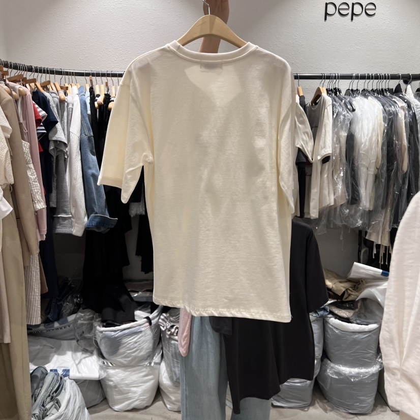 ALMOND PEPE韓國㊣直郵東大門代購女裝新品25春夏休閑推薦T恤ALMOND PEPET恤