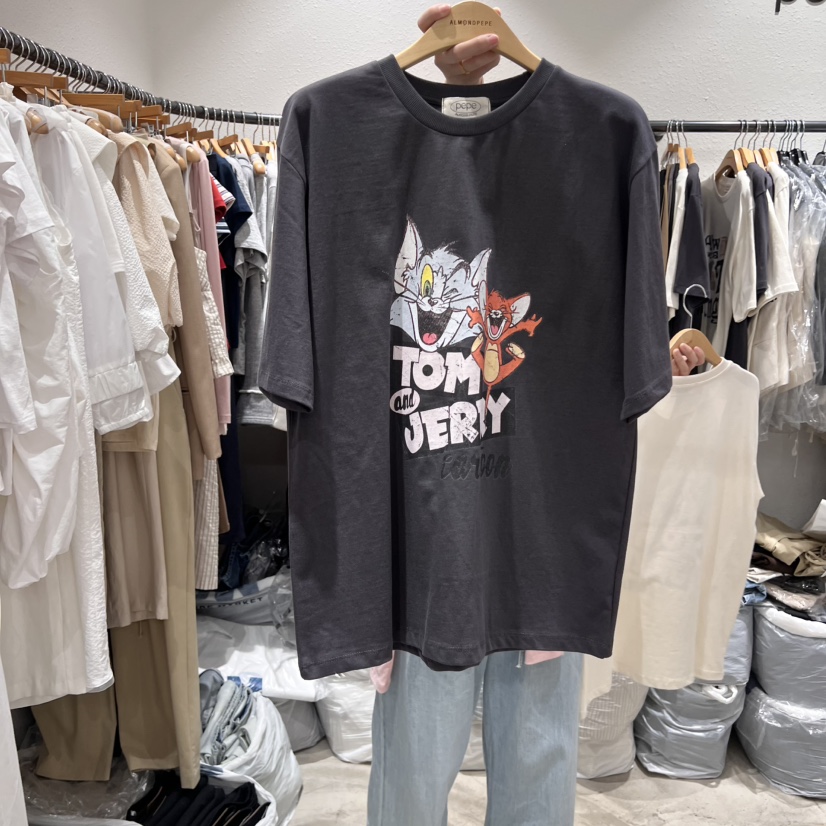 ALMOND PEPE韓國直郵㊣女裝新款25春夏推薦熱賣人氣時尚T恤ALMOND PEPET恤圖色2