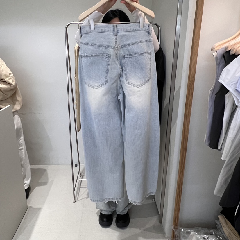 OUTRENE直郵韓國代購㊣女裝新款推薦熱賣25春夏人氣休閑牛仔褲OUTRENE牛仔褲