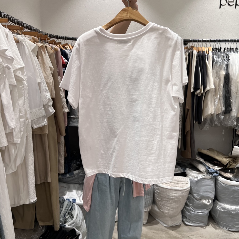 ALMOND PEPE直郵韓國代購㊣女裝新品休閑時尚25春夏推薦T恤ALMOND PEPET恤
