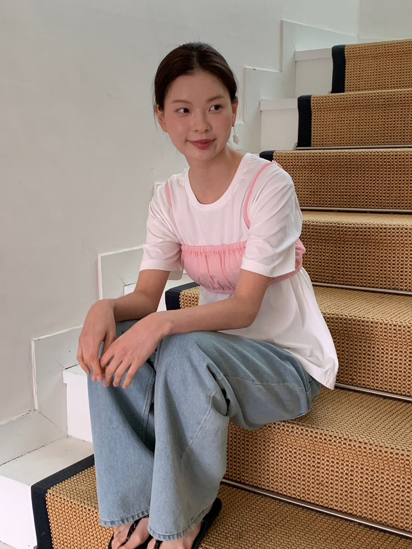LOVE MY SANTA東大門代購女裝新品人氣吊帶背心不含內搭褶皺緊身Santa/LOVE MY SANTA吊帶/背心