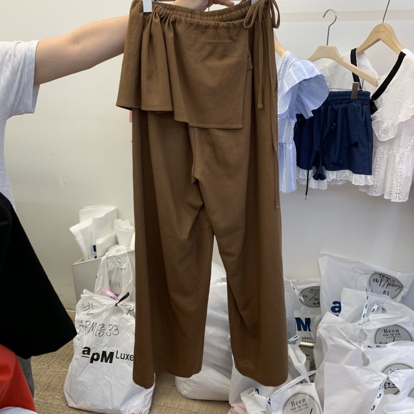 BEEN-A韓國代購女裝新品推薦職業熱賣休閑時尚25春夏裙褲破洞BEEN-A裙褲