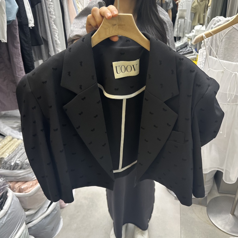 UOOV東大門代購女士新品職業時尚推薦真品25春夏休閑人氣夾克UOOV夾克圖色2