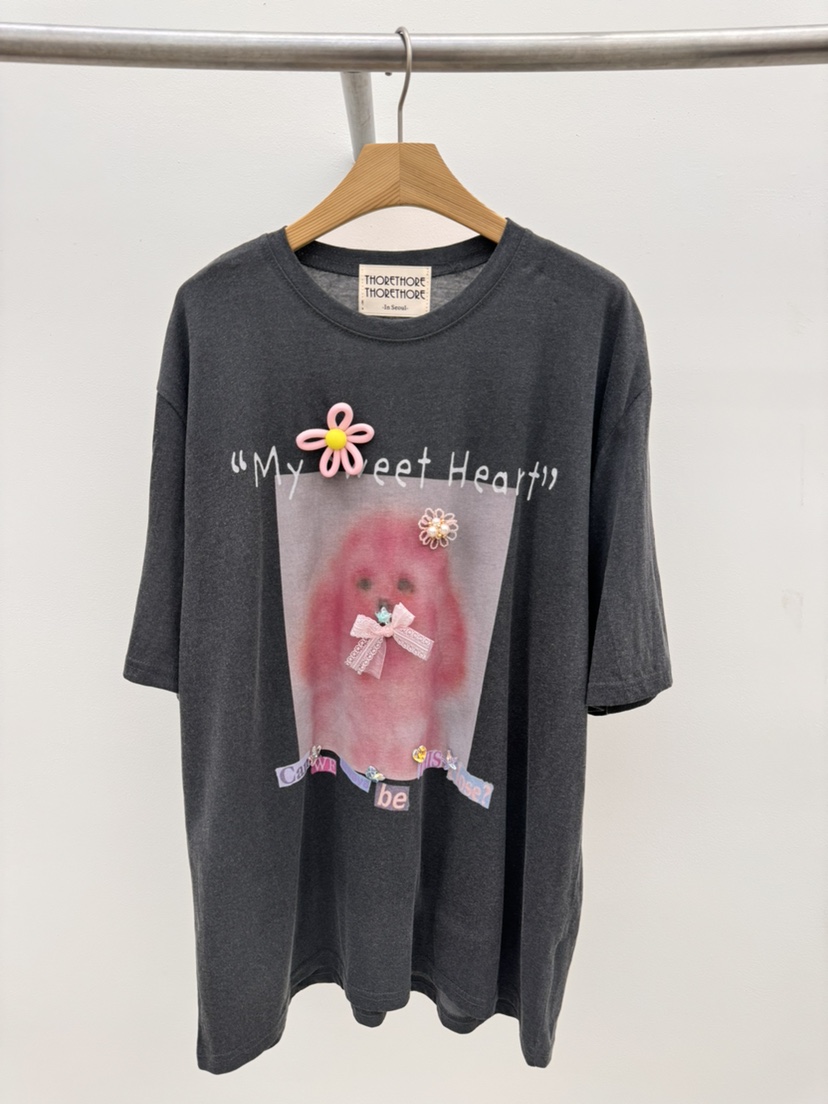 THORE韓國代購女士新款職業人氣25春夏推薦休閑真品熱賣T恤THORET恤圖色2