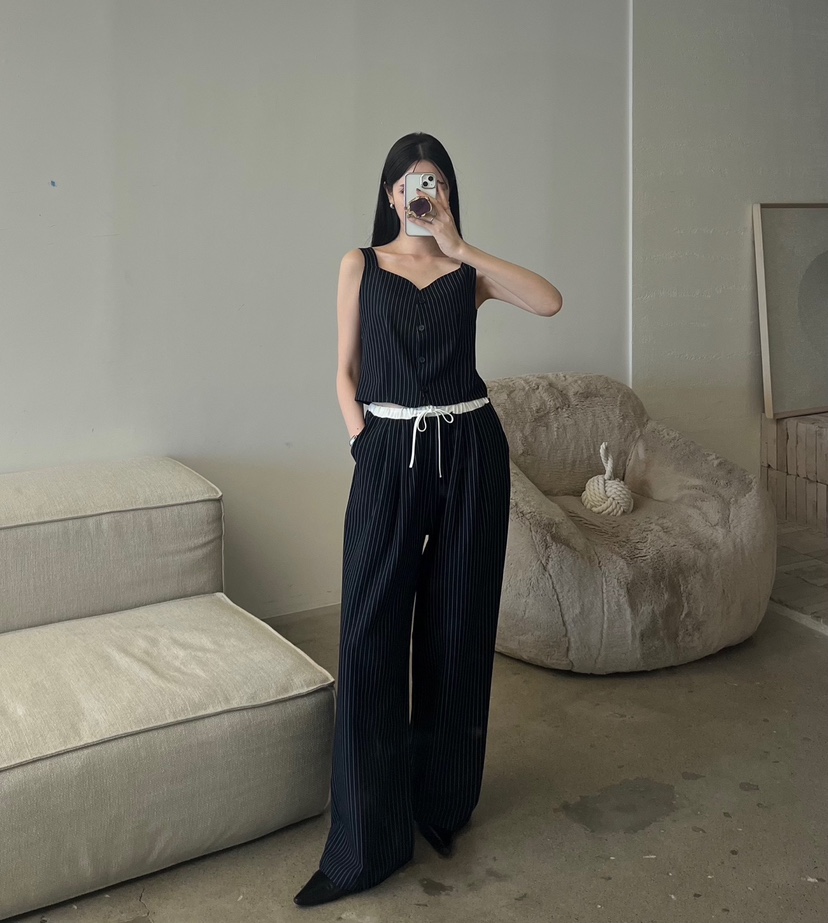 AMUSE SEOUL東大門實拍女士新款職業25春夏熱賣套裝兩件套AMUSE SEOUL套裝