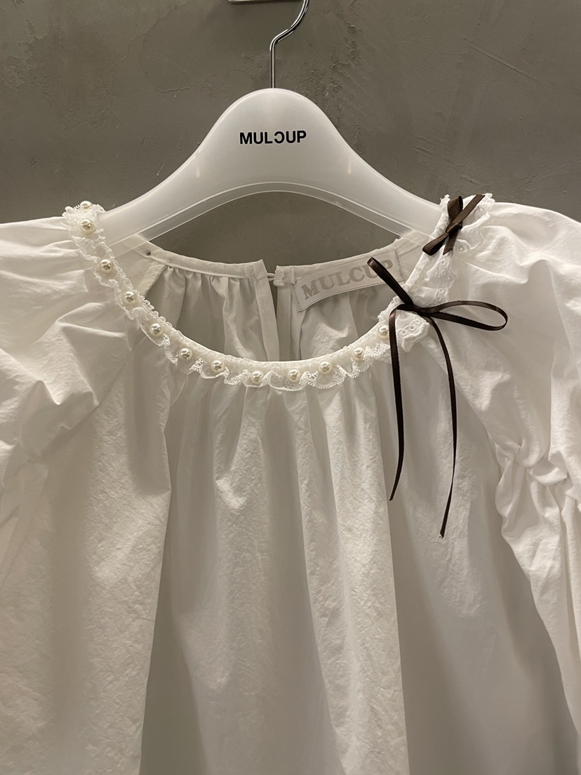 MULCUP東大門實拍女裝新品熱賣真品時尚25春夏人氣襯衫蕾絲衫MULCUP襯衫/蕾絲衫
