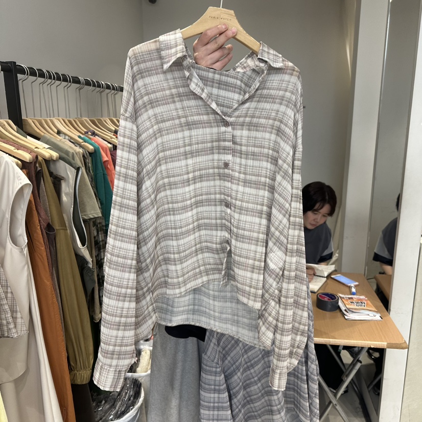 PARIS MATCH東大門實拍女士新品25春夏休閑熱賣襯衫蕾絲衫PARIS MATCH襯衫/蕾絲衫圖色2